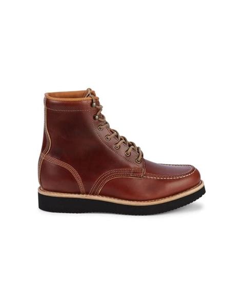 Timberland American Craft Moc Toe Leather Boots In Brown For Men Lyst UK