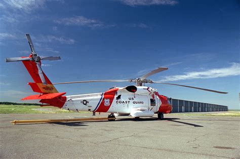 An Hh 60j Jayhawk Helicopter Of The Us Coast Guard Fitted With A