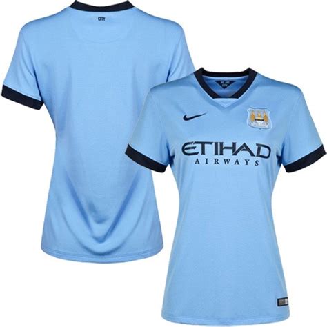 Game begins ( 4 ). Women's Blank Manchester City FC Jersey - 14/15 Spain ...