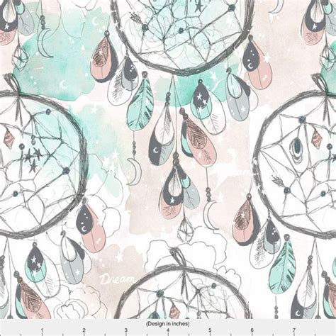 Pastel Dreamcatcher Fabric Starry Dream Catcher By Crystal Etsy