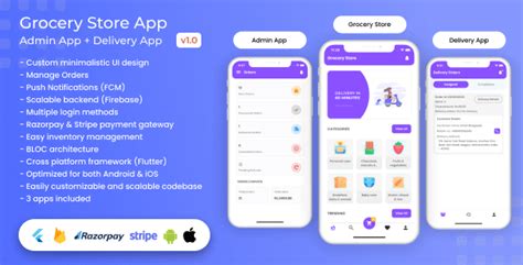 As a grocery app development company, we have proficient grocery app developers. Grocery, Food, E-commerce Single Vendor Store v1.3.0 with ...