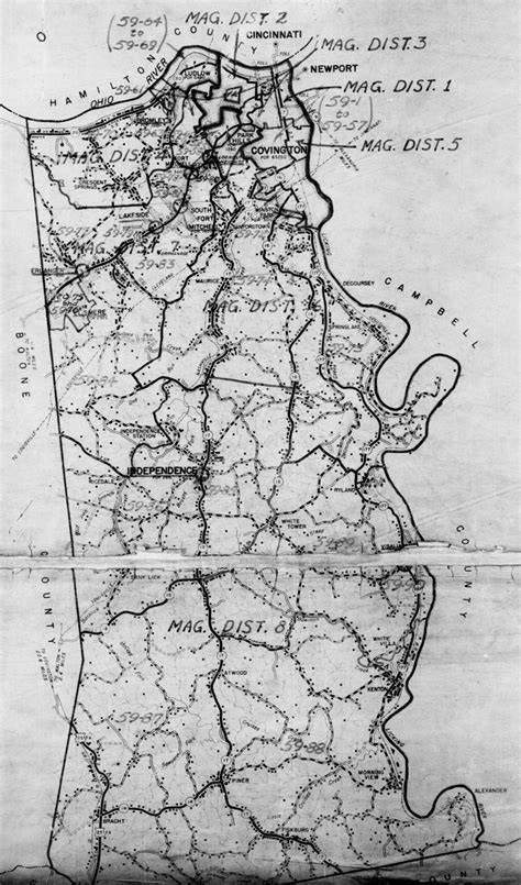 1940 Map Of Kenton County Kentucky