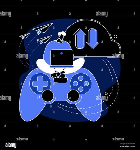 Cloud Gaming Abstract Concept Vector Illustration Stock Vector Image