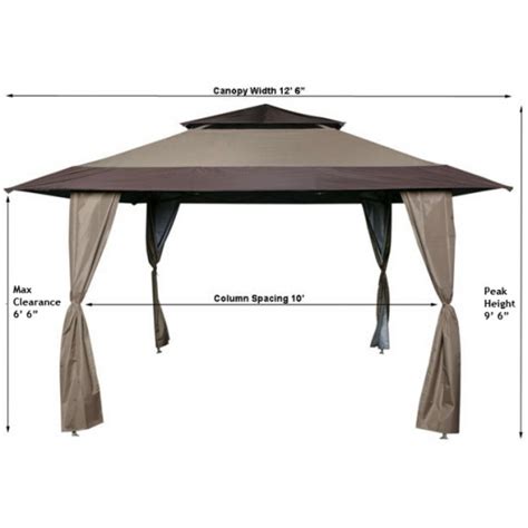 Windscreen 6 x 6 canopy octagonal with hydronaut pattern. 13 x 13 Pagoda Pop Up Gazebo Canopy