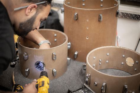 This Packaging Company Made A Cardboard Drum Kit That Positively Rocks