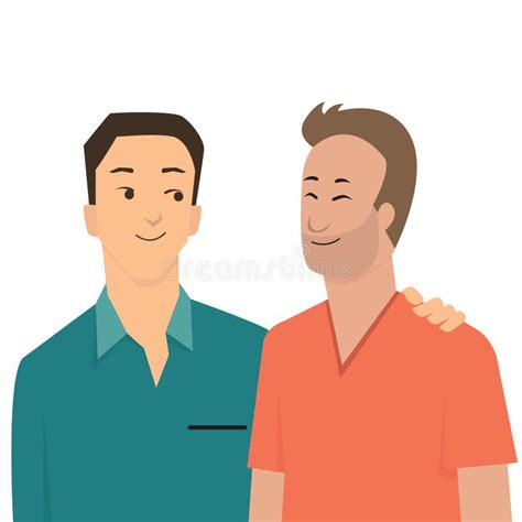 gay couple stock vector illustration of lifestyle embracing 48920929