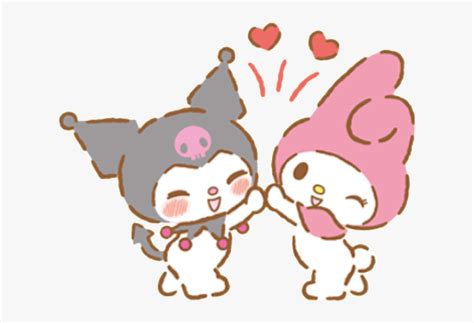 My Melody And Kuromi Stickers Hd Png Download Transparent Png Image Pngitem