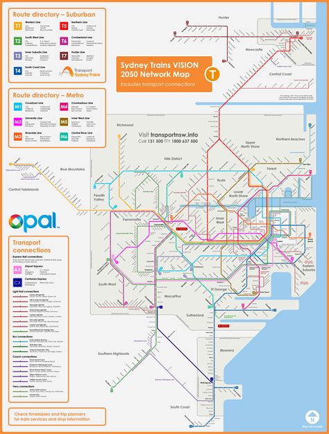 2050 Sydney Trains Network Map Unofficial Not Made By Me Rsydney