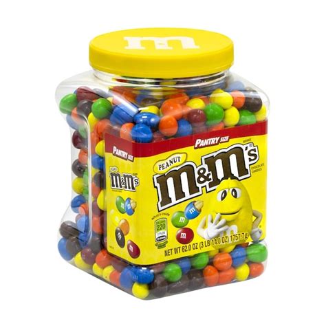 Mandms Mandms Milk Chocolate Peanut Candies Jar 62 Oz In The Snacks