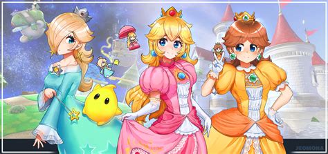 Wallpaper Mario Bros Princess Rosalina Princess Daisy Princess