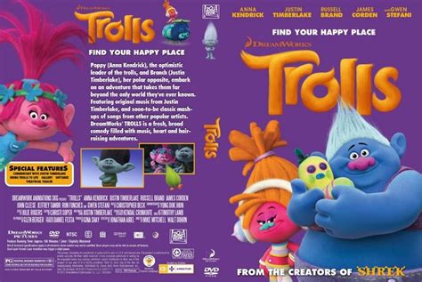 Trolls 2016 Custom Dvd Cover Custom Dvd Dvd Cover Design