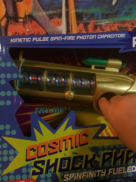 Cosmic Shock Phaser Photon Lights Blaster Laser Sound Ray Gun Atomic