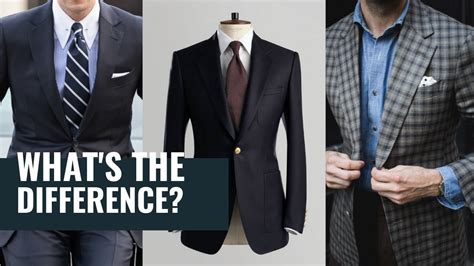 Suit Jacket Vs Sport Coat Vs Blazer Whats The Difference Youtube