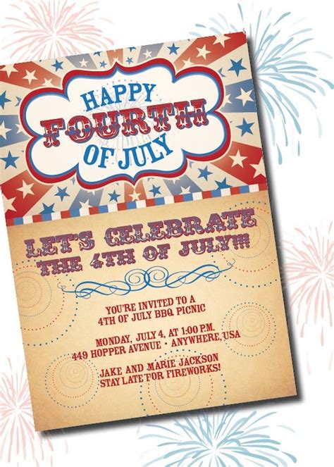 Diy Printable Americana Fourth Of July Birthday By Loralangdesigns