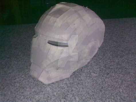Cardboard Iron Man Helmet By Polonx On Deviantart