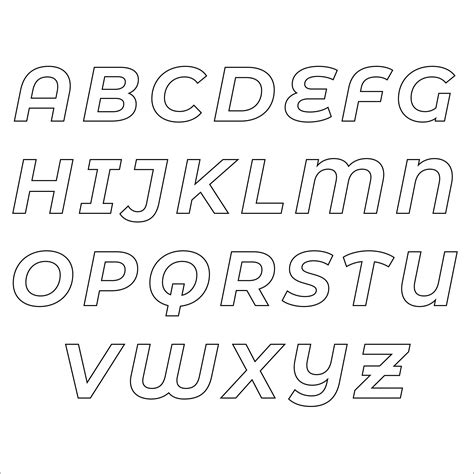 Free Printable Block Alphabet Stencils Printable Form Templates And