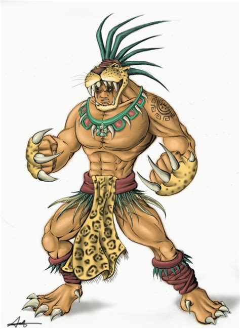 Aztec Jaguar Warrior By Aztk 17 On Deviantart