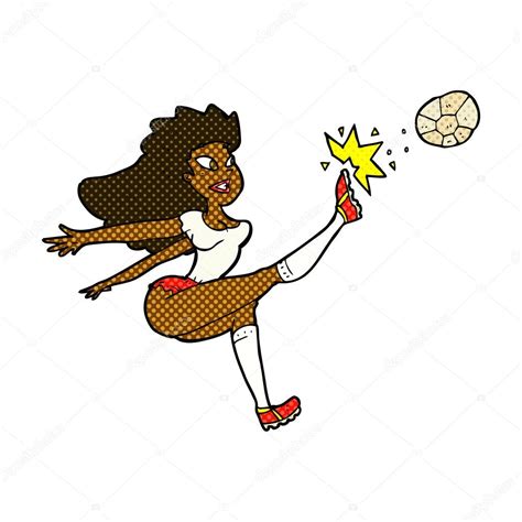Desde então, nas olimpiadas seguintes, o futebol só ficou fora em los angeles, 1932. Jogador de futebol feminino de quadrinhos desenhos ...