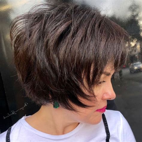20 Best Collection Of Short Chocolate Bob Hairstyles With Feathered Layers
