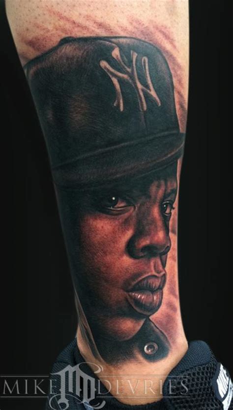 Jay Z Portrait By Mike Devries Tattoos