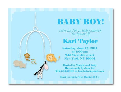A baby shower is a retreat from the planning and preparation that goes along with a new baby, and a chance to celebrate with family and friends. Baby Boy Shower Invites | Dolanpedia
