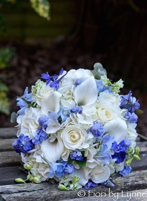 Blue Wedding Bouquet Flowers Jesusismykeeper