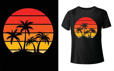 summer t shirt design summer vintage t shirt design summer beach t shirt template color t