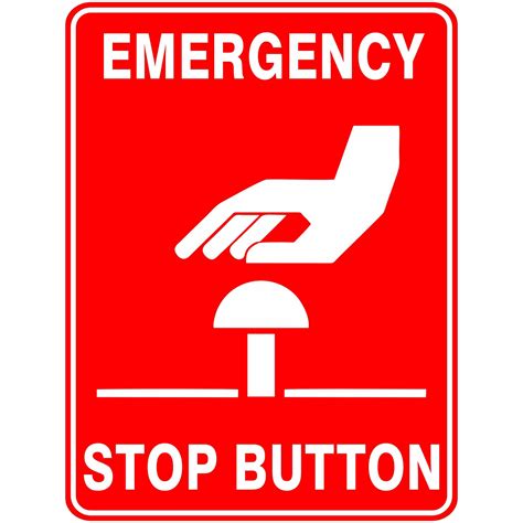 Emergency Stop Push Button Buy Now Discount Safety Signs Australia