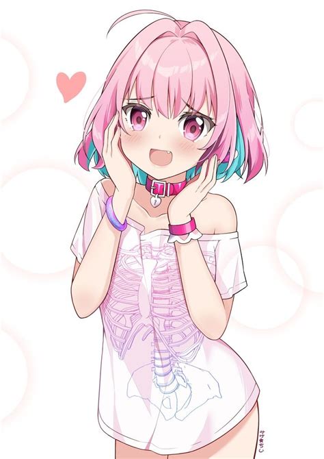 Pin Di Pink Hair Anime Girl
