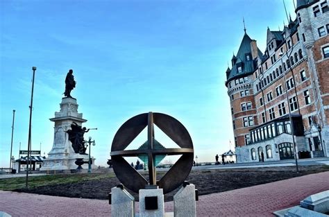 Unesco World Heritage Monument On The Promenade Samuel De Champlain In
