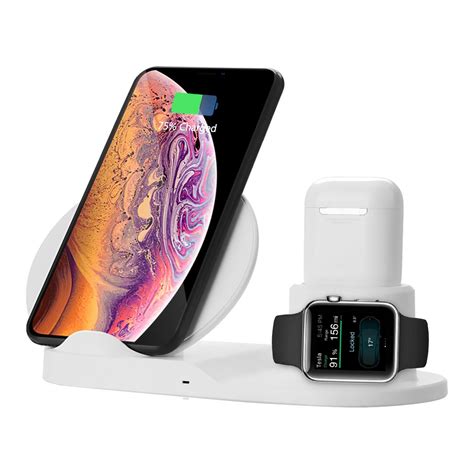 New 3 In 1 Qi Wireless Charger Phone Charger/Watch Charger/Earphone Charger For Smart Phone 