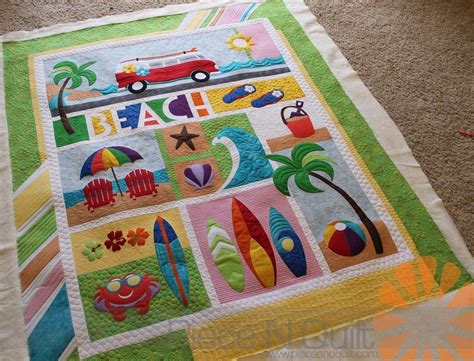 Beach Quilt Image By Mary Dimatteo On Patterns Quilts Machine Quilting