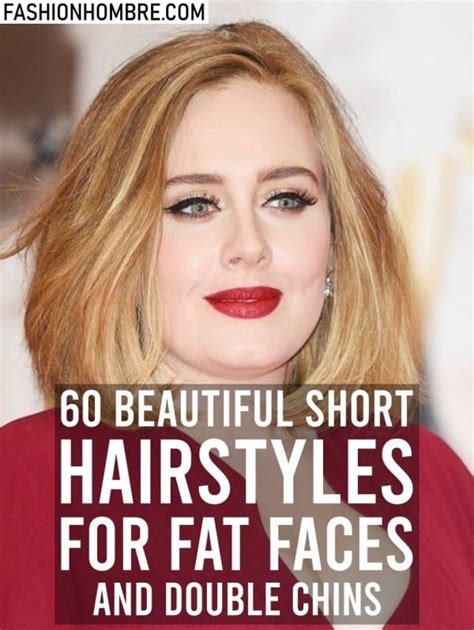 95 Beautiful Short Hairstyles For Fat Faces And Double Chins Double