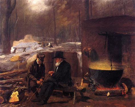 The Story In Paintings Eastman Johnson Sugaring Off The