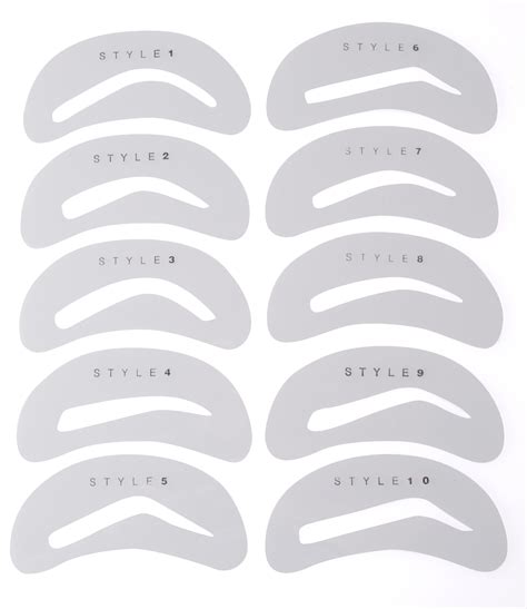 Printable Eyebrow Stencil