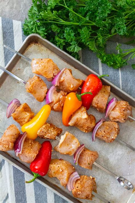 Mediterranean Chicken Shish Kabob Recipe Unicorns In The Kitchen