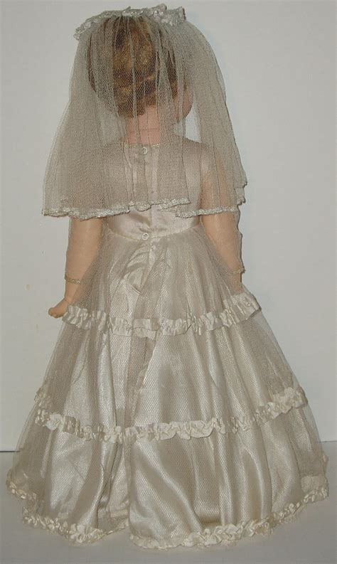 Vintage 25 Little Girl Toodles Bride Doll Circa 1960 From Fantastiques