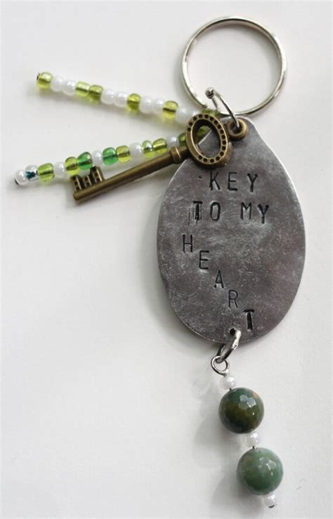 Key To My Heart Keychain By Andreaannecreations On Etsy