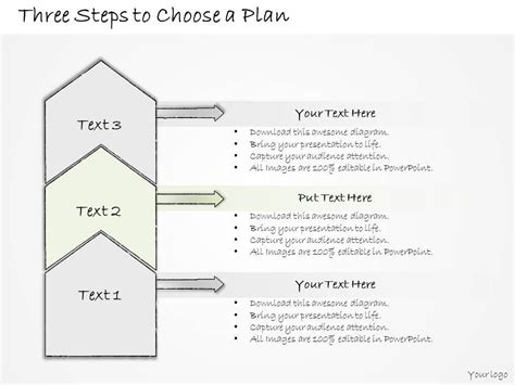 0314 Business Ppt Diagram Three Steps To Create A Plan Powerpoint