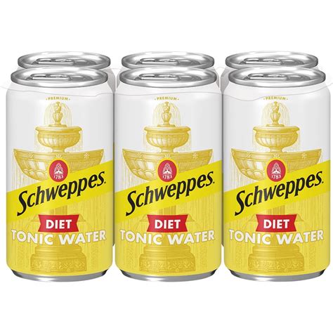Diet Schweppes Tonic Water 75 Fl Oz Mini Cans 6 Pack