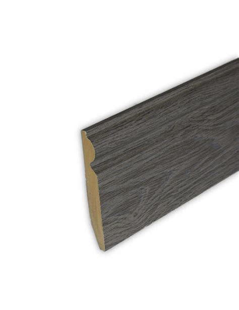 Grey Skirting Board Mdf With Vinyl Wrap Wood Floor Warehouse