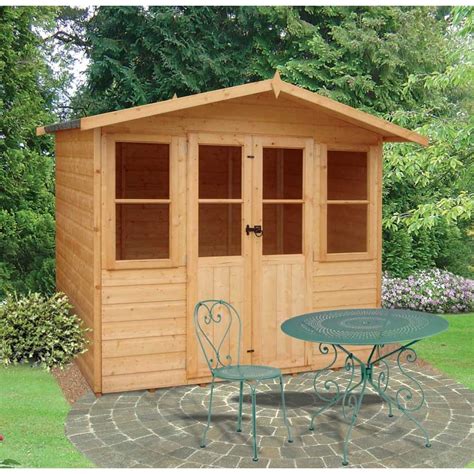 We have a great selection of styles and sizes; Haddon Garden Summerhouse 7ft x 5ft Double Doors