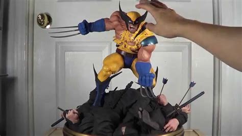 Wolverine Vs Ninjas Statue 14 Scale Custom By Resin Worx