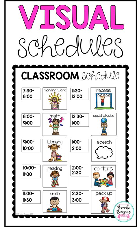 Free Printable Visual Schedule Template