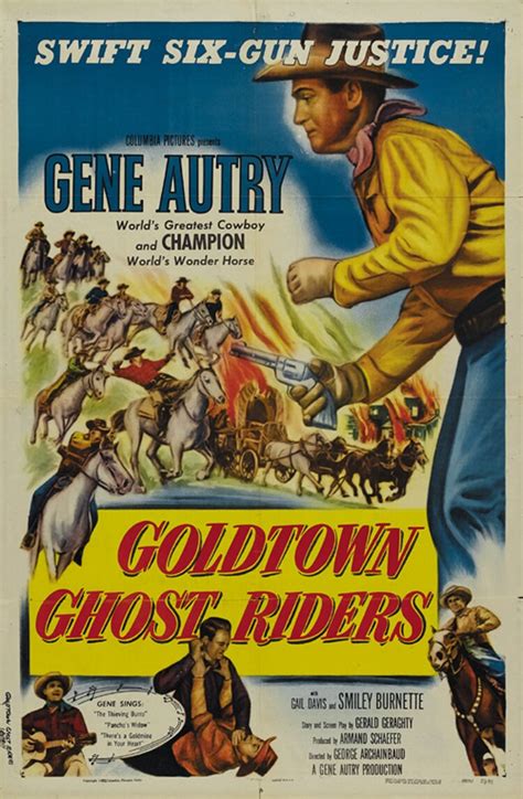 Goldtown Ghost Riders 1953 Gene Autry Western Cult Movie Etsy