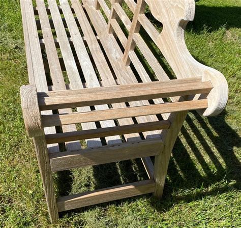 Lutyens Style Teak Wood Garden Bench At 1stdibs