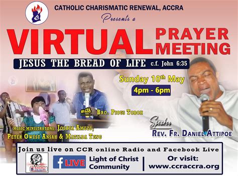 Ccr Virtual Prayer Meeting May 17 2020 Ghana Catholic