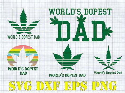 Svg Png Dxf Worlds Dopest Dad Bundle Cut File Digital File Digital