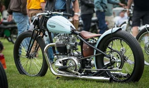 pre unit bobber 1957 triumph tiger custom bike urious