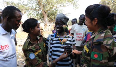 Female Bangladeshi Peacekeepers Inspire The Women Of Wau To Join Security Forces United